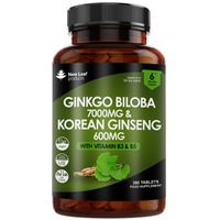 New Leaf Gingko Biloba & Korean Ginseng (360 Tablets)
